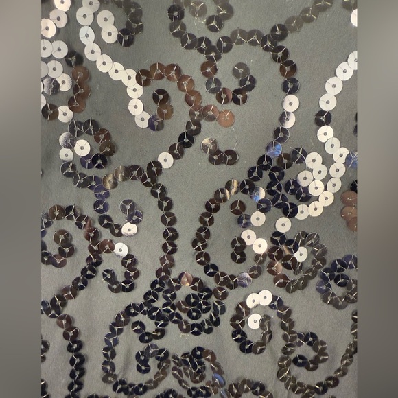 Liz Claiborne sequined little black dress size 12 cocktail dress prom - Picture 3 of 10